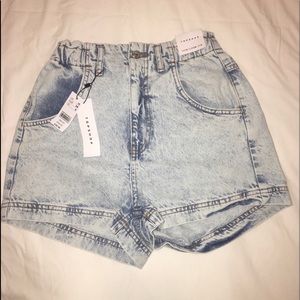 Top shop jean shorts